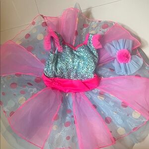 Sparkling Blue and Pink Kids Costume
